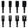 Wood Plug Cutters, 4 pcs Straight Wood Plug Cutters &