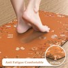 KIMODE Anti Fatigue Kitchen Mats Cushioned, Boho Floral Kitchen Rugs