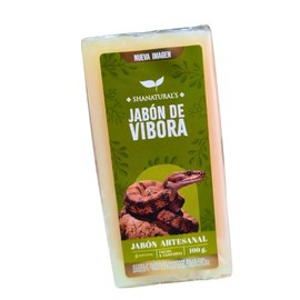 Shanatural's Jabón de Víbora Artesanal, Facial y Corporal, 100g, Natural