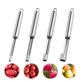 4 PCS Apfelentkerner Apfelausstecher, Apfelstecher, Kerngehäuse Ausstecher Apfel, Apfel Entkerner, für äpfel Und Birnen,Peeling Weißdorn Rotes Datum Kirsche