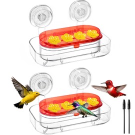 Redboat 2 Pack Window Hummingbird Feeder