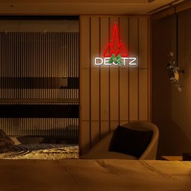 Garage Truck Tractor Vehicle Neon Light, Vintage Dimmable LED Tractor Diesel Engine Neon Sign, Auto Repair Shop Farm Bar Neon Light Father Men Christmas Holiday Gifts(11.8 * 11.8in)