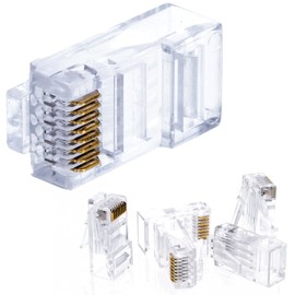 Cctv4Less RJ-45 Cat5e UTP Conector LAN Ethernet Enchufe Red (Paquete de 50/100/200/500/1000), 200