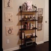HEONITURE 5 Shelf Industrial Pipe Shelving, Black Modern Bookcase Bookshelf,