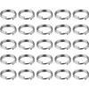YiYaO 100 Pcs Silver Metal Key Rings 0.39 Inch Split