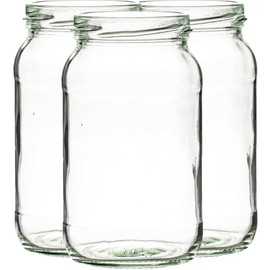 1lbJam Jars | 1lb preserve Jars | Including Gold Twist Off Caps | Glass Jars | Preserve & Chutney Jars | J&B (24)