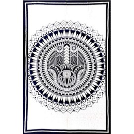 Purpledip - Tapiz de pared de algodón, diseño de la divina, diseño bohemio (20063)