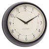 Plint Retro Wall Clock Kitchen Clock Danish Design Black