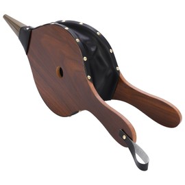 Gtongoko Fireplace Bellows 19" x 7.5" Large Fire Bellow for Indoor Outdoor Camping BBQ Wood Air Blower Hand Bellow Pump Pit Barbeque Fire Tools Accessories with Hanging Strap, Brown