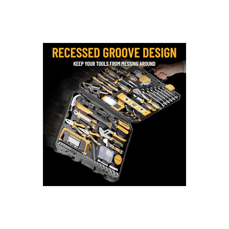 GRENPRO 239PCS Tool Set Tool Kit For Home, Basic Household