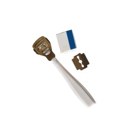 MT Callous Shavers Razors W/10 blades Foot Hard Rough Skin Corn Remover Tool White