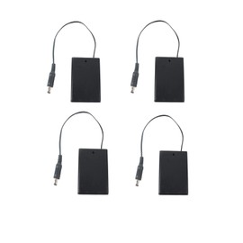 Módulo láser de CC industrial, caja de soporte de batería de CC, caja de soporte de batería extraíble Se puede conectar a una fuente de alimentación (excluyendo batería) (caja B-DC-paquete de 4)