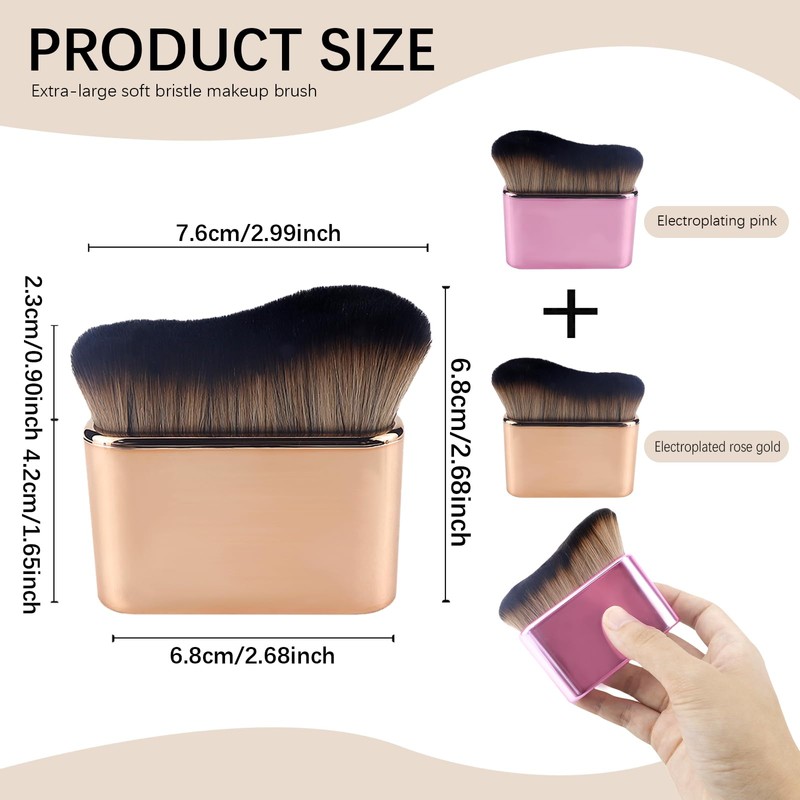 2pcs Self Tanner Brush Body Makeup Brushes Liquid Foundation for