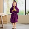 REDBEST Perris Unisex Hooded Fleece Dressing Gown, berry
