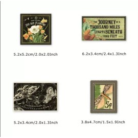 Unbranded 10pcs Vintage Herbal Plant  Stickers- Scrapbook, Journal, DIY Crafts & Cards