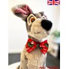 dod.i_boutique New Dogs Bow Tie Bowtie Merry Christmas SANTA RED
