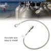1m/3.3ft Silver Soda Hose W21.8-14 CO2 Cylinder Direct Adapter Hose