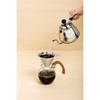 Fino Pour-Over Coffee Maker, Borosilicate Glass and Bamboo Handle, Stainless