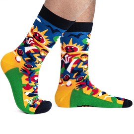 Lavley Golf More Worry Less Socks - Funny Golf Socks for Men Who Love Golf - Hilarious Gift for Dad, Grandpa, Brother or Uncle - One Size Fits Most