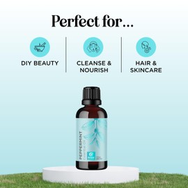Maple Holistics Peppermint Essential Oil for Diffuser Aromatherapy - 100% Pure Peppermint Oil for Hair Skin and Nails Plus Undiluted Refreshing Aromatherapy Essential Oil for Diffusers Baths and Topical Uses 1oz