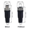 DIANQI 12mm Wire Connector M12 Male & Female Socket Panel