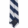 tiemart Boys' Zipper Ties (14 inch, Navy Blue and Silver
