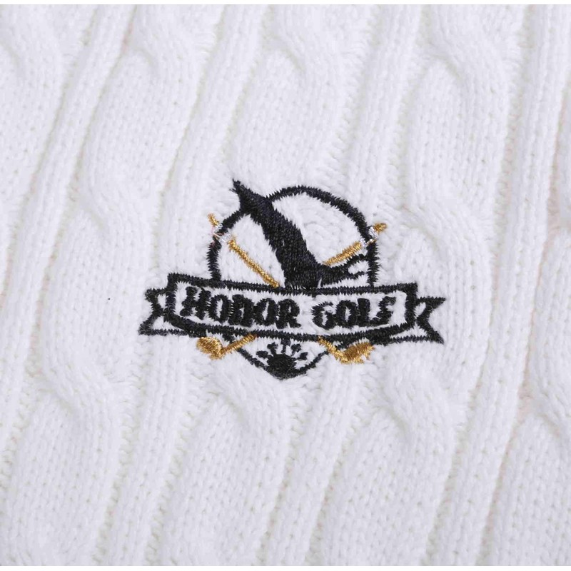 HONOR GOLF Men's V-Neck Knit Golf Vest, 100% Cotton, Plain,
