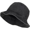 styleBREAKER 04025045 Unisex Fishing Hat Plain Vintage Washed Look Bucket