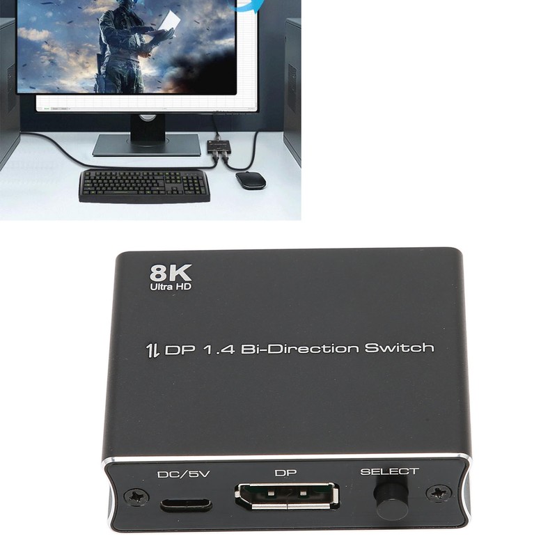 Displayport Switch 8K At 30Hz 4K At 120Hz 1080P At