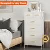 YILQQPER Tall Dresser for Bedroom with 6 Fabric Drawers, Chest