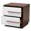 Baxton Studio Nightstand, White