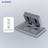 ELEGRP Horizontal Outdoor Cover for Duplex Receptacles, 2-Hole Weatherproof Wall