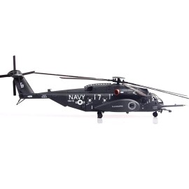 DCD Sikorsky MH-53E Sea Dragon Helicopter 1/72 Scale Dark Gray Diecast Model Features United States Navy Blackhawks Tail Number