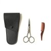 NOLITOY Sets Mustache Scissors for Men Brow Shaping Kit Stainless