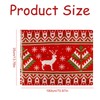 Rumyve Christmas Table Runner,Rectangular Linen Xmas Table Runner,Christmas Dinner Party