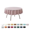 maxmill Round Textured Tablecloth Spill-Proof Wrinkle Free Soft Jacquard Table