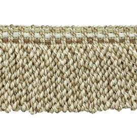DecoPro Light Brown, Ivory, Sandstone Beige/3" Bullion Fringe/Cappucc