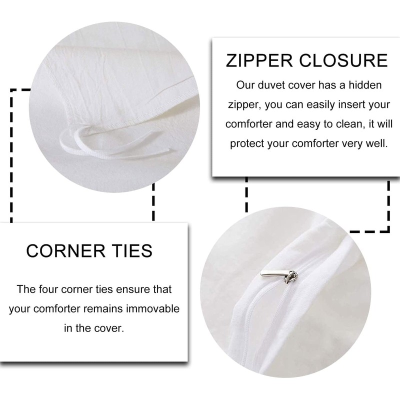 Red Grey White Black Comforter Cover Teens Geometric Square Duvet