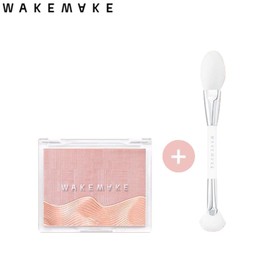 WAKEMAKE Sheer Layering Dual Blusher + Brush Set 2items, Color:09 Lavender Shake