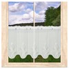 Sancia Modern Net Curtain with Plauener Lace Embroidery White /