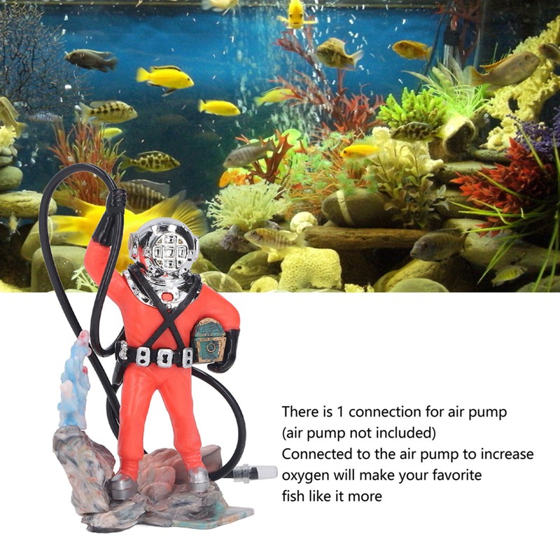 Air Action Aerating Diver Aquarium Decoration Exquisite Diver Fish Tank