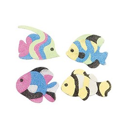 Fish Sand Art Magnet Craft Kit - Crafts for Kids and Fun Home Activities