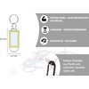Metal Keyring with Large Label Writeable - 5 pcs. -