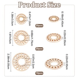 CRASPIRE 50Pcs 3 Styles Wood Crystal Ball Holder Sunflower Wooden Sphere Display Stand Rack Base Holder Grid Board Wood Light Display for Christmas Sphere Globe Home Office Desktop Ornaments