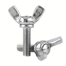 DOJA Industrial Wing Screws M8 x 20 mm Pack of 10 Hand Wing Screws High-Quality Steel Screws Wing Bolt Thumb Wing Thread Easy to Use and Apply