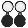 2 PCS Pocket Magnifying Glass, 32x Small Mini Folding Magnifying
