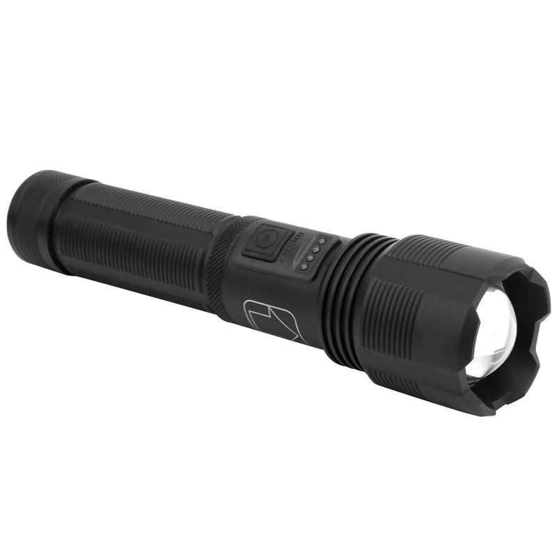 XHP50 Flashlight Zoom Power Display USB Charging Strong Brightness Torch