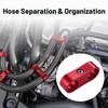 EVIL ENERGY Hose Separator Clamp, Fuel Line Mounting Clamp Aluminum