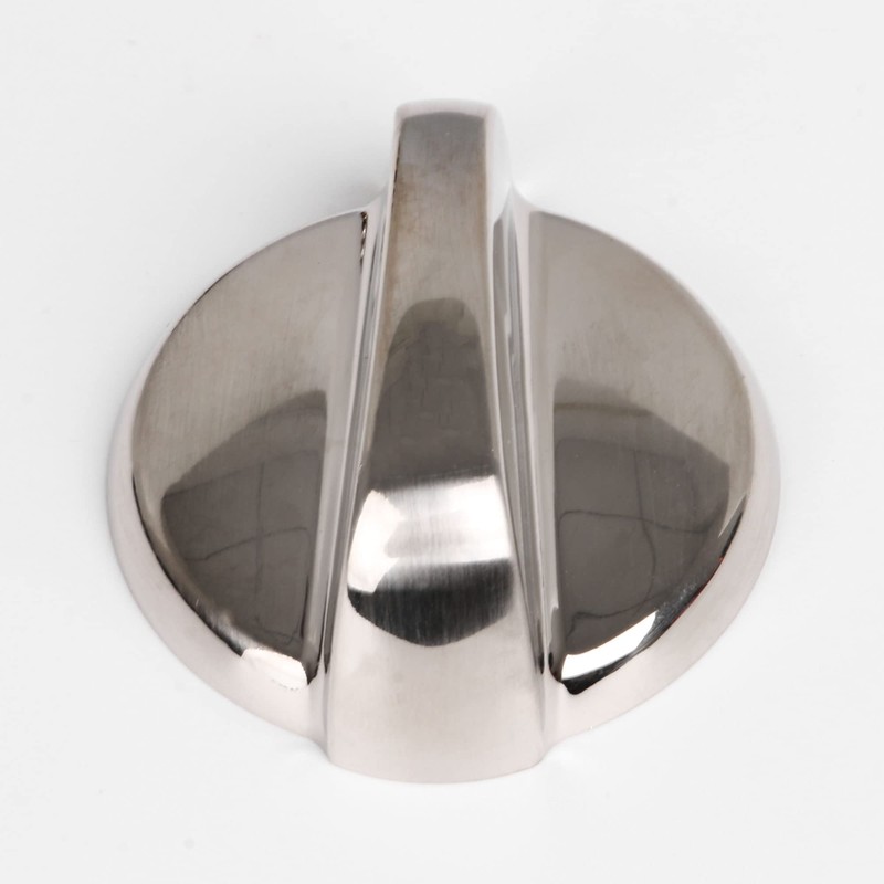 SHANOER 6 PCS Oven Knobs Sliver Plastic Burner Knobs Replacement