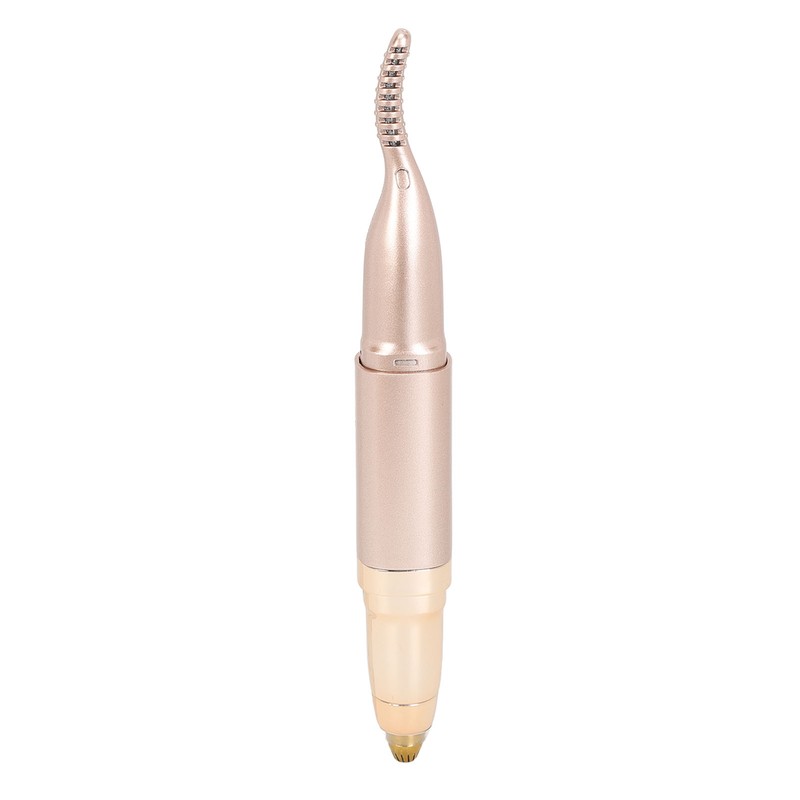 2 in 1 Heated Eyelash Curler Eyebrow Hair Remover Double